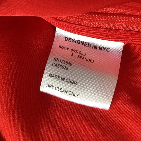 NWT INTERMIX Dawn Silk Knot Front Top Size 2 Coral - Picture 6 of 15